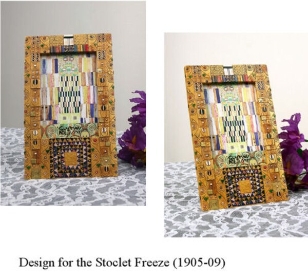 Klimt Pattern Stoclet Frieze Photo Frame Vienna Secession Styling
